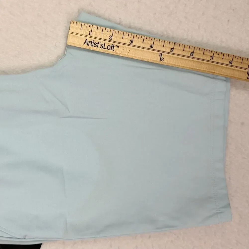 Hurley Board Shorts Boys Size Medium 10-12  Light Blue Elastic Waist 8” Inseam